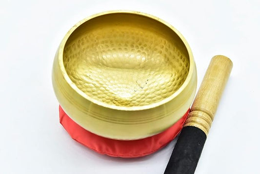 5.5 Inch Authentic Hand Beaten Tibetan Hand Hammared Singing Bowl from Nepal-Meditation Bowl,Healing - Bloomnest