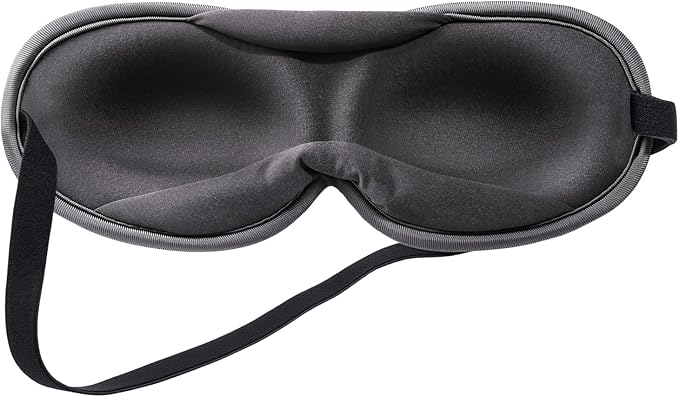 Ultra-Thin 3D Sleep Mask for Side Sleepers, Men, Women, Lash Extensions – Soft, Breathable and Lightweight Blackout Sleeping Eye Mask for Travel, Naps, Airplane, Adjustable, Mens (Gray) - Bloomnest