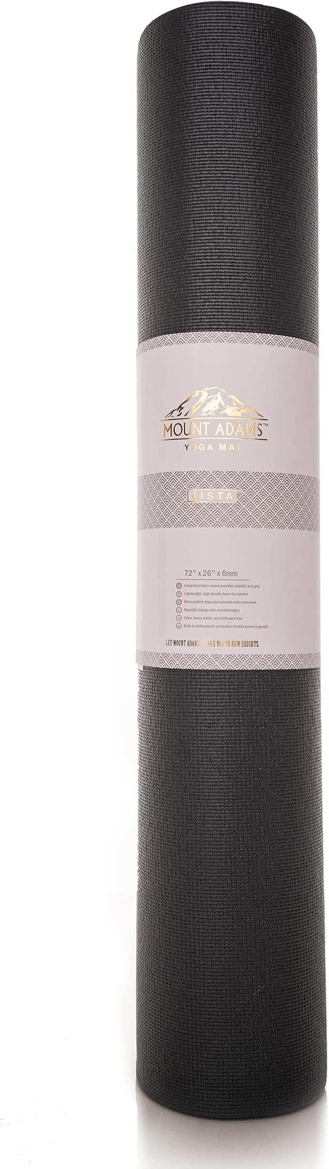 Vista Wide 6mm Yoga Mat by Mount Adams - The New Standard in Professional Yoga Mats - Dense, Slip Resistant Exercise Mat - Wholesale Studio Brand Now Available to the Public, 72" x 26" - Bloomnest