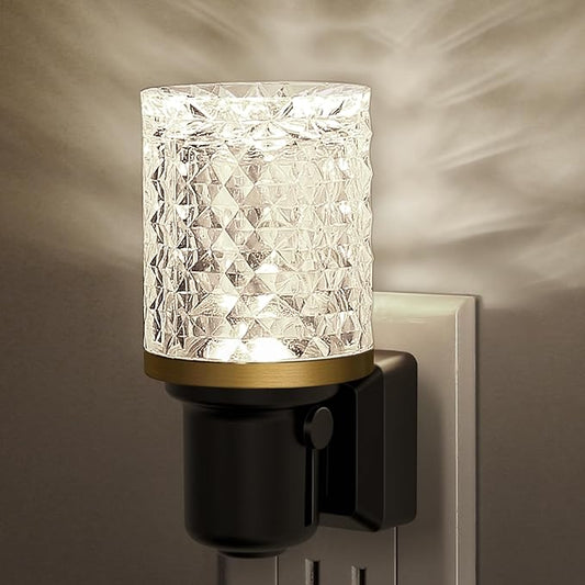 JandCase LED Night Light, Dimmable Night Lights Plug into Wall, Modern Nightlight with Auto On Off Light Sensor, 5000K Daylight White Night Light 0-100LM Brightness for Bathroom Hallway Bedroom Decor - Bloomnest
