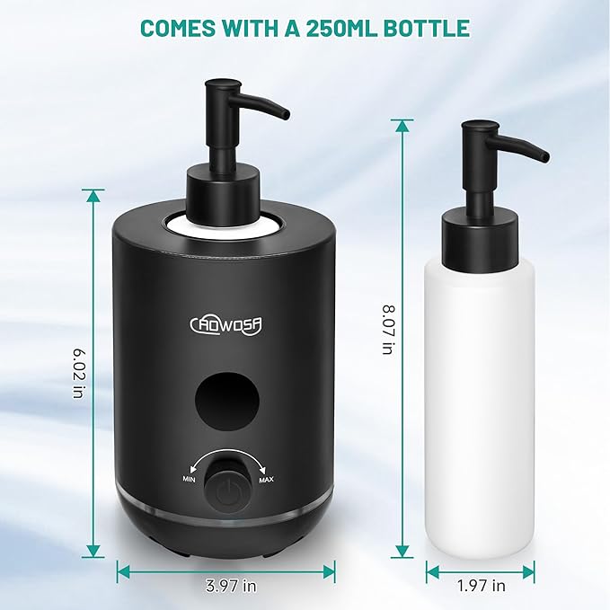 Massage Oil Warmer Bottle Professional Electric Lotion Digital Heater for SPA, Portable Oil Warmer Heated Cream for Beauty Salon Home, with Gradient Atmosphere Lamp, ℃/℉ Switchable Display - Bloomnest