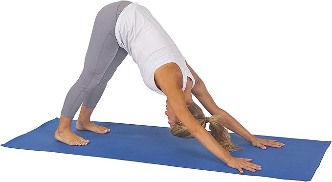 Sunny Health & Fitness Non-Slip Yoga Mat – Durable, Anti-Tear, Lightweight, Cushioned Support for Yoga, Pilates, Stretching Exercises, Meditation and Floor Workouts | Multiple Sizes & Colors - Bloomnest