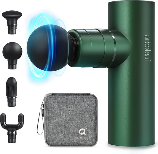 arboleaf Massage Gun Deep Tissue, Full-Metal Electric Portable Hand Held Massager Gun for Back, Body Sore Muscles, Pain Relief, Gifts, Office, Home, Athletes - Bloomnest