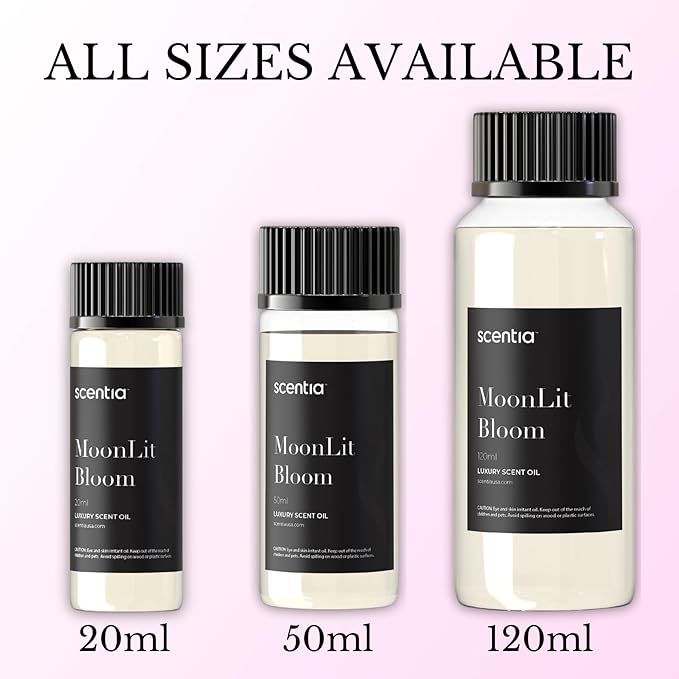 Moonlit Bloom Diffuser Oil | Romantic Essential Aromatherapy Oil for Love and Date Night | Valentine Collection with Rose Petal, Vanilla, Amber & Woods | 20ml | 0.67 Fl Oz, Thanksgiving Gift - Bloomnest