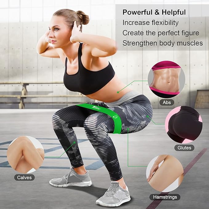 Resistance Bands Set, Himaly Exercise Bands Strength Training Fitness Bands Workout Elastic Bands with Legs Ankle Straps, Door Anchor, Handles & Carry Bag for Home Outdoor Workouts - Bloomnest