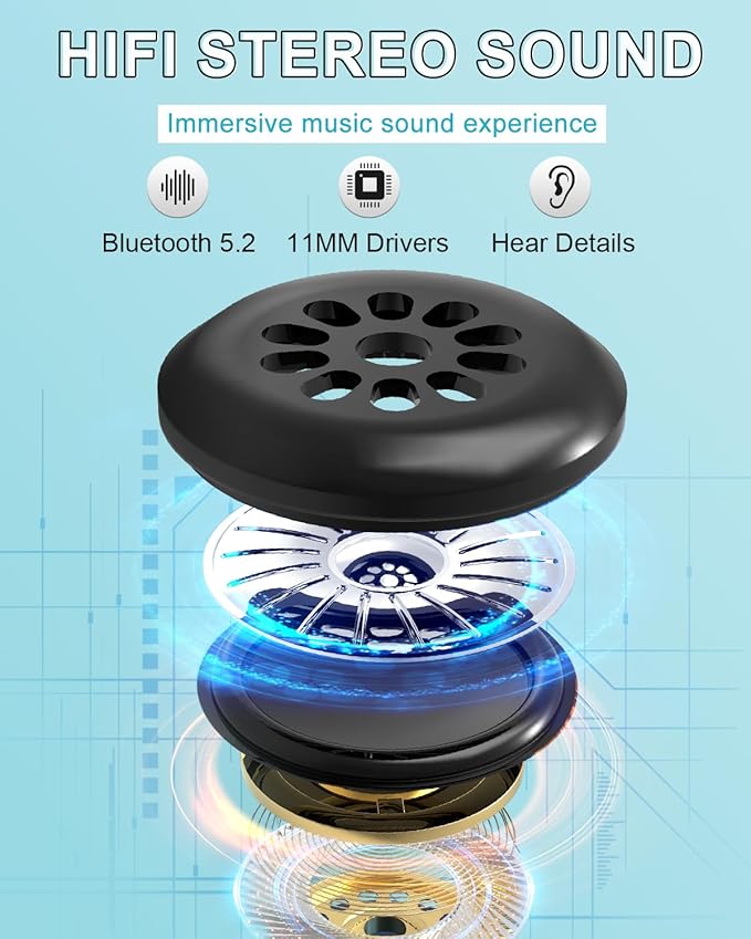 Sleep Mask with Bluetooth Headphones,LC-dolida Sleep Headphones Bluetooth Sleep Mask 3D Sleeping Headphones for Side Sleepers Best Gift and Travel Essential (Blue) - Bloomnest