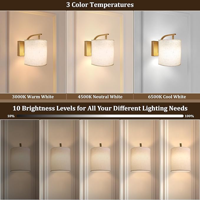 Battery Operated Wall Sconces Set of 2 Rechargeable Wall Lights with Remote Dimmable Magnetic LED Bulbs12 RGB Colors and Timer Wireless Sconces for Bedroom Living Room - Bloomnest