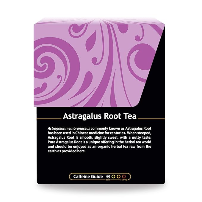 Buddha Teas Organic Astragalus Root Tea | 18 Bleach-Free Tea Bags | Made in the USA | Caffeine-Free | No GMOs - Bloomnest
