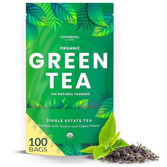 Organic Green Tea — 100 Tea Bags| Organic Tea From Single Origin | Eco-Friendly Tea Bags | Non-GMO Tea With Zero Sugar | Cederberg Tea Company - Bloomnest
