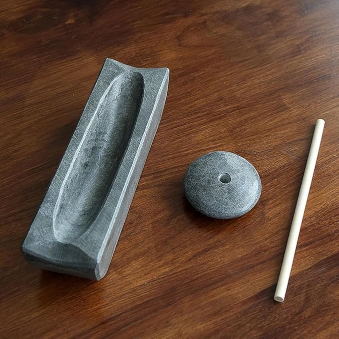 Authentic Bluestone Spice Grinder Handcrafted Roller Mill for Tea, Coffee Beans, and Spices Song Dynasty-Inspired Grinding Set - Bloomnest