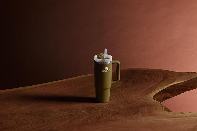 Stanley Quencher H2.0 Tumbler with Handle and Straw 30 oz | Flowstate 3-Position Lid | Cup Holder Compatible for Travel | Insulated Stainless Steel Cup | BPA-Free | Exclusive Thyme