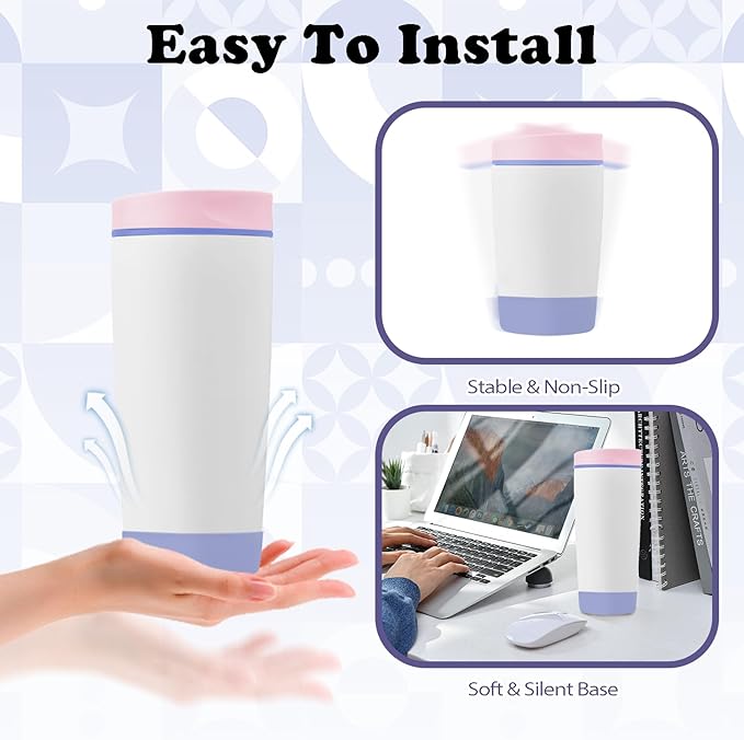 2Pcs Silicone Boot for Owala SmoothSip Slider Coffee Tumbler 20oz 12oz, Anti-Slip Sleeve for Travel Coffee Mug, Protective Accessories for Owala BPA Free (Cloudy Violet) Kaitiaki