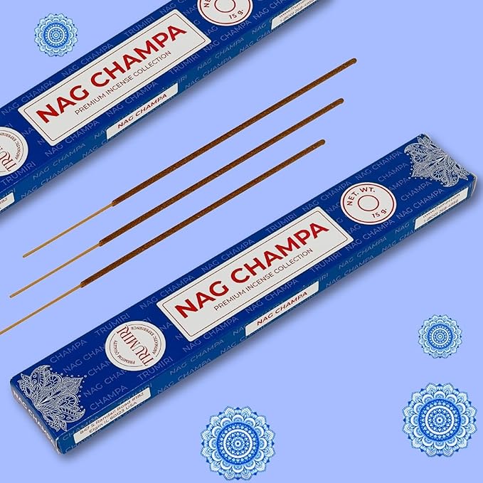 Nag Champa Incense Sticks - Total 30 Insence-Sticks - Dual Pack of 15 Insense - Inciensos - Inscents - Natural Non Toxic Ingredients - Incents - Incence - Inscense - Insents TRUMIRI