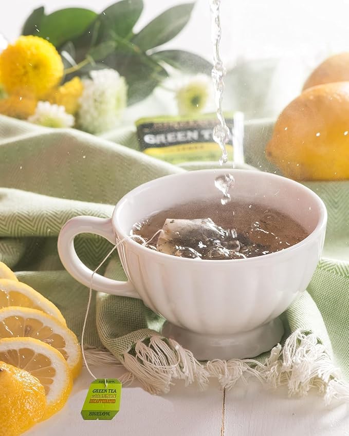 Bigelow Tea Decaffeinated Green Tea with Lemon, Decaf Tea with Green Tea and Lemon, 20 Count Box (Pack of 6), 120 Total Tea Bags - Bloomnest