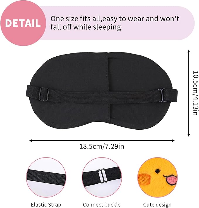 Cute Sleep Eye Masks for Kids, Kawaii Cartoon Kids Sleeping Mask for Women Boys Girls Teens, Soft Plush Adjustable Eyeshade Silk Travel Nap Eye Cover, Orange Persimmon - Bloomnest