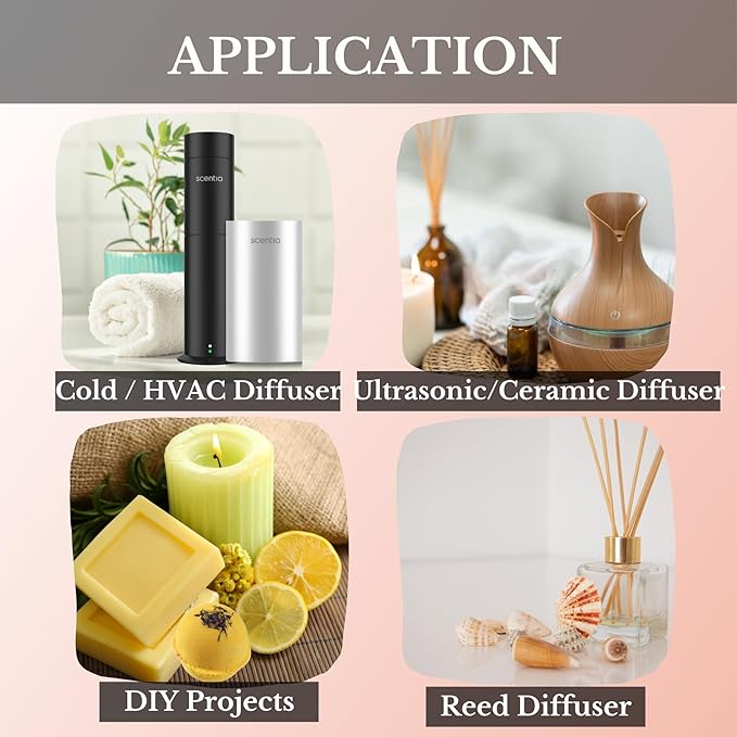 Scentia Noir Mystique – Hotel-Inspired Diffuser Oil, 20ml (0.67 fl oz) | Essential Oil Blend of Rose, Bergamot, Lemon & Musk | Luxury Aroma for Aromatherapy Diffusers & Humidifiers - Bloomnest