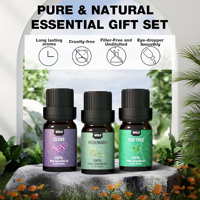 Essential Oils Set Top 12 Aromatherapy-Essential Oils for Diffuser for Home,Air Freshening Diffuser Oils Scents for Aromatherapy,Laundry,Candle&Soap Making,Humidifiers 12 X 5ML - Bloomnest