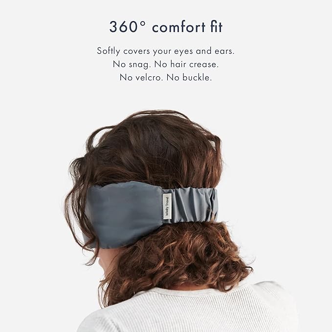 Infinity Travel - Bamboo Sleep Mask - Silky Soft Eye Mask - Comfortable - 100% Light Blocking Night - Machine Washable (Midnight Grey) - Bloomnest