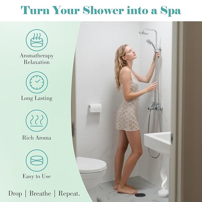 W&E Choice Shower Steamers Aromatherapy 18 Pcs- Shower Bombs Birthday Gifts for Women, Eucalyptus Mint Essential Oils for Daily Relaxation & Stress Relief, Christmas Gift for Women, Mom, Wife - Bloomnest