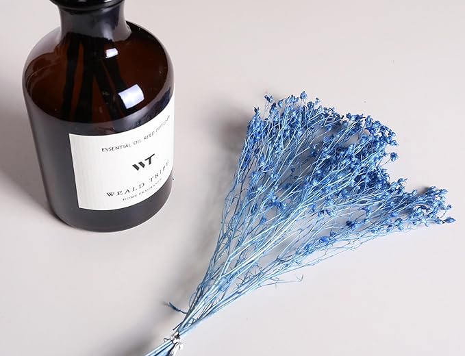 WEALD TRIBE Flower Reed Diffuser Set Ocean Mist & Sea Salt Scent for Bathroom Air Fresheners | 4.0 fl oz Essential Oils with Sticks Home Fragrance Defusers | House Bedroom Office Shelf Decor & Gift - Bloomnest