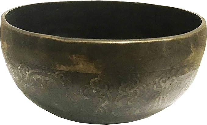 Heart Chakra Antique Hand Pounded Singing Bowl ~ Nepal [ 410 SB, 5.25 inch diameter] - Bloomnest