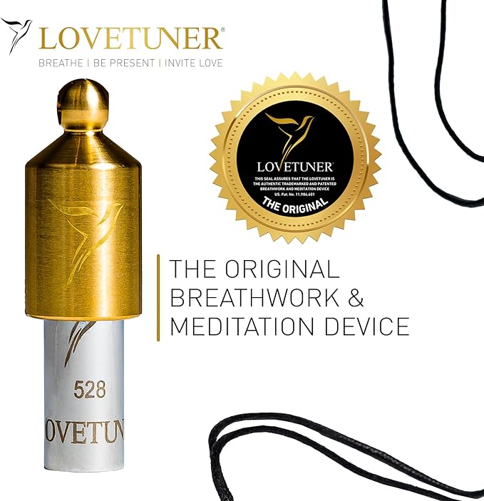LOVETUNER 528 Hz Breathing Necklace | Stress Relief Whistle | Promote Calm, Relaxation & Focus with Mindful Sound Healing - Bloomnest