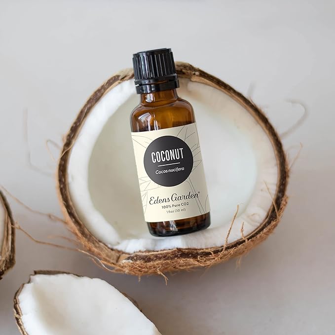 Edens Garden Coconut CO2 Essential Oil- 100% Pure Premium Grade, Undiluted, Natural, Therapeutic, Aromatherapy, The Best for Diffuser, Skin, Face, Hair 118 ml (4 fl oz) EdensGarden