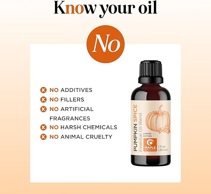 Pumpkin Spice Essential Oil Blend - Warm & Cozy Pumpkin Spice Oil for Diffuser Candles Soaps & DIYs with Real Nutmeg Cinnamon Clove & Ginger Extracts - Fall Scented Aromatherapy Blend (1 Fl Oz) - Bloomnest