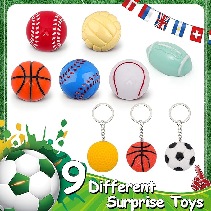 Bath Bomb Gift Set with Surprise Toys Inside 9 Pack Organic Bath Bombs for Kids, Kids Safe Handmade Fizzy Balls for Kid Bubble Bath Ideal Birthday Gift for Boys & Girls - Bloomnest