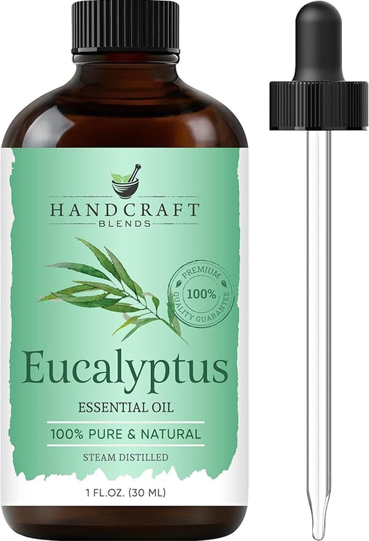 Handcraft Blends Eucalyptus Essential Oil – 1 Fl Oz – 100% Pure and Natural – Premium Grade Essential Oil for Diffuser and Aromatherapy, Skin, Massage, Candle and Soap Making Fragrance - Bloomnest