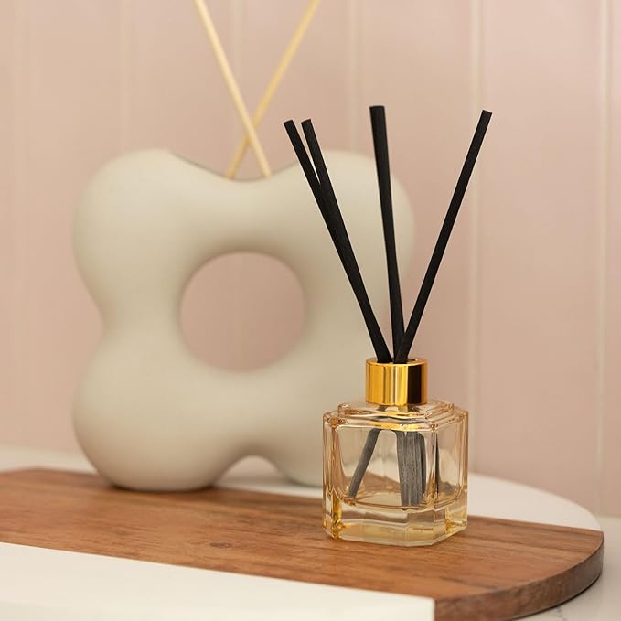 Paddywax Botanica Scented Oil Diffuser with Reeds in Reusable White Glass Bottle, Tubed Gift Box, Includes Diffuser Sticks, Long-Lasting Fragrance, Reusable & Upcyclable, Cotton & Teak, 2.8 fl oz PaddywaxCandles