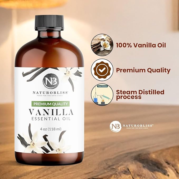NaturoBliss Vanilla Essential Oil (4oz) Premium Quality - Bloomnest