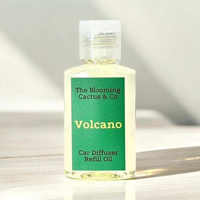 Car Air Freshener Hanging, Essential Oil Diffuser for Cars 1 OZ, Cute Car Accessories, C ar Air Freshener Refill, Long-Lasting Fragrance Refill, Car Diffuser Refill Made in USA | Volcano - Bloomnest