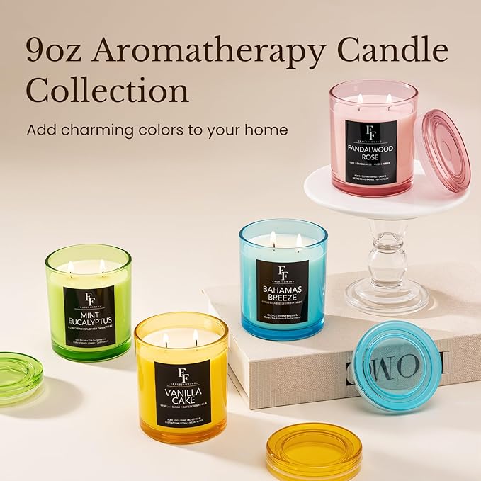 Bahamas Breeze Scented Candle, 2-Wick Luxury Soy Wax Candle, 9 oz Aromatherapy Candle Home Fragrance Candles Gift - Bloomnest