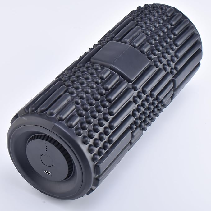 VibePro Flow Vibrating Foam Roller - 5-Mode Vibrating Massage Roller for Muscles Deep Tissue, Recovery, & Pain Relief - High-Intensity Electric Foam Roller for Back, Legs & Shoulders - Rechargeable - Bloomnest