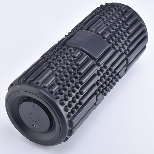 VibePro Flow Vibrating Foam Roller - 5-Mode Vibrating Massage Roller for Muscles Deep Tissue, Recovery, & Pain Relief - High-Intensity Electric Foam Roller for Back, Legs & Shoulders - Rechargeable - Bloomnest