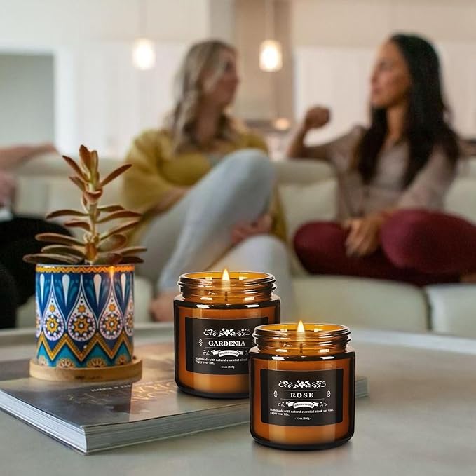 24 Pcs Scented Candles with Added Natural Essential Oils, 3.05oz, Suitable for Various Festivals, Parties, Yoga, and Home Scene - Bloomnest