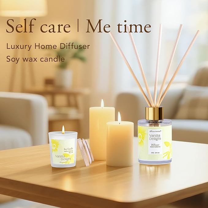 Spa Gifts for Women, 15Pcs Vanilla Rose Women Spa Gift Baskets w/Body Mist, Diffuser, Bath Bomb. Relaxing Bath Sets, Mothers Day Gifts for Mom, Unique Birthday Gift Basket - Bloomnest