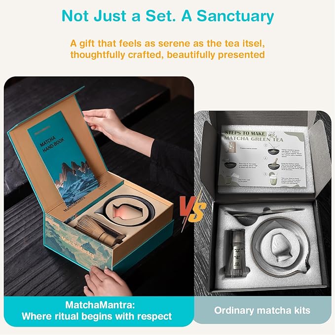 Premium Matcha Ceremony Set – Complete 9-Pcs Ritual Kit – Presented in Luxury Magnetic Gift Box, Perfect for Gifting or Self-Care - Bloomnest