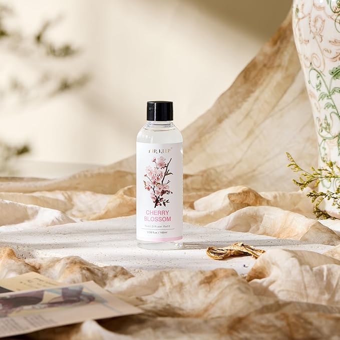 Airkeep Reed Diffuser Oil Refill/Cherry Blossom 3.38oz（100ml/1 Pack/Scented Oil Refill for Reed Diffuser Home Fragrance for Bedroom, Bathroom Office Home Decor - Bloomnest