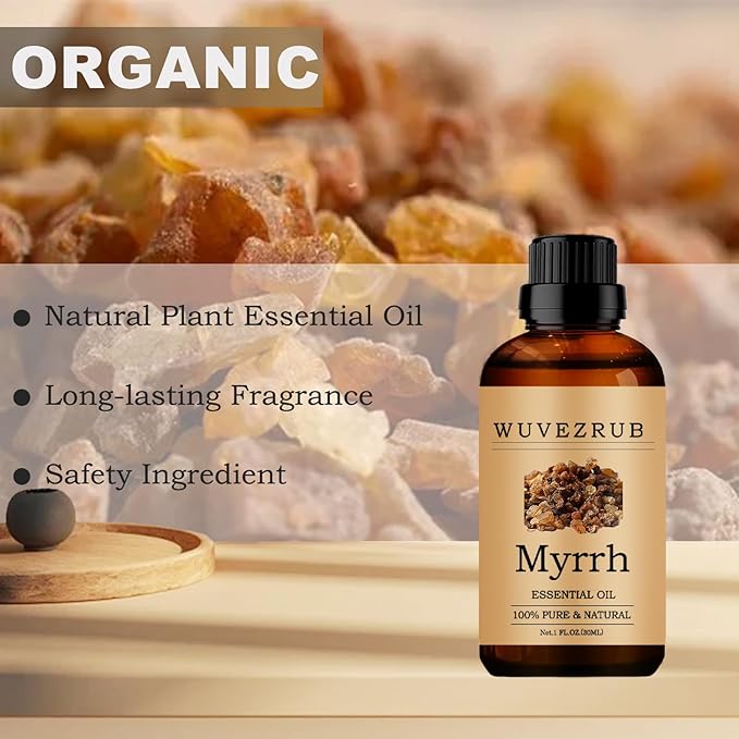 Myrrh Essential Oil - 30ML Pure and Natural for Aromatherapy Diffuser - 1 Fl Oz - Bloomnest
