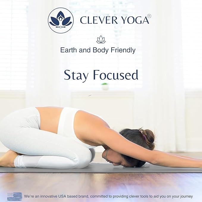 Clever Yoga Liquid Balance Thick Yoga Mat - Pro Exercise Yoga Mat with Non-Slip Surface for Home Gym, Earth-Friendly & Recyclable Pilates and Workout Pad Women & Men, 4.5 mm - Bloomnest