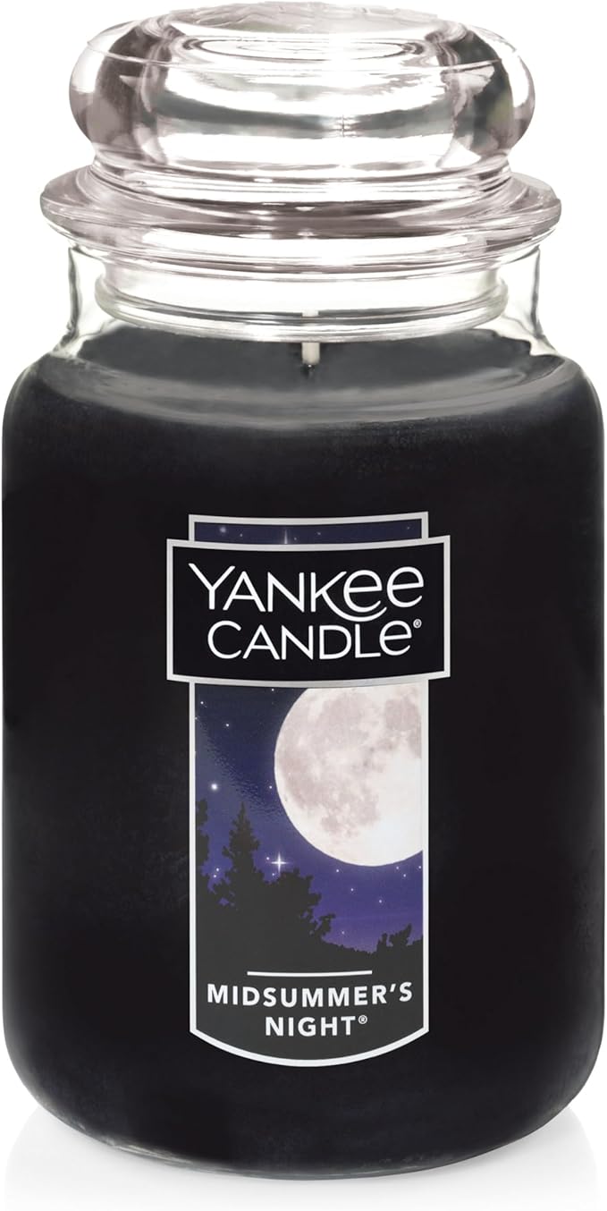 Yankee Candle MidSummer's Night Scented Classic Large Single Wick Jar Candle 22oz with Over 110 Hours of Burn Time Ideal for Dinner Parties Relaxing Saturdays and Special Occasions - Bloomnest