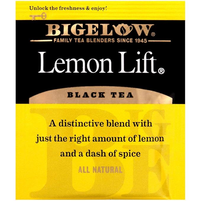 Bigelow Lemon Lift Black Tea Bags 28 Count (Pack of 1) Lemon Flavored Black Tea Naturally & Artificially Flavored - Bloomnest