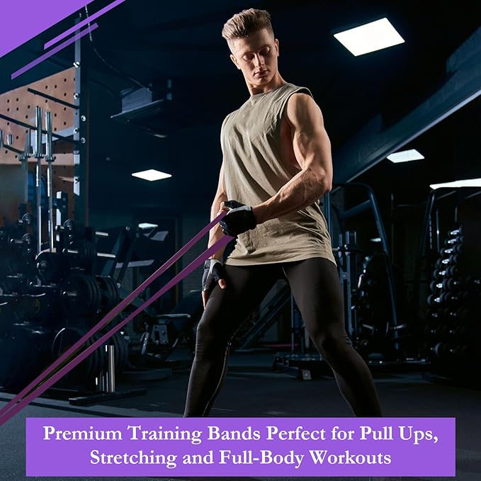 8 Pcs Resistance Bands Pull up Bands Pull up Assistance Bands Exercise Workout Bands for Working Out Muscle Training Physical Therapy Muscle Training Men and Women - Bloomnest