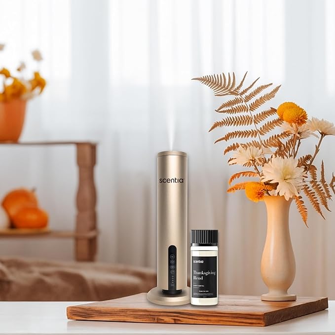 Scentia Thanksgiving Blend Essential Oil – 50ml Holiday Aromatherapy with Cinnamon, Clove, Vanilla & Coconut | Fall Diffuser Oil for Home, Gifting, Candles & DIY Soaps Scentia