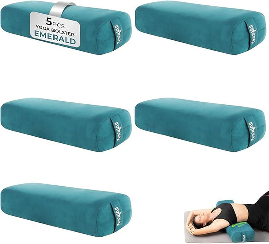 Yes4All Triple-Layer Sponge Yoga Bolster Pillow for Restorative Yoga & Meditation - Versatile Yoga Support Pillow, Balance & Poses Modification - Bloomnest