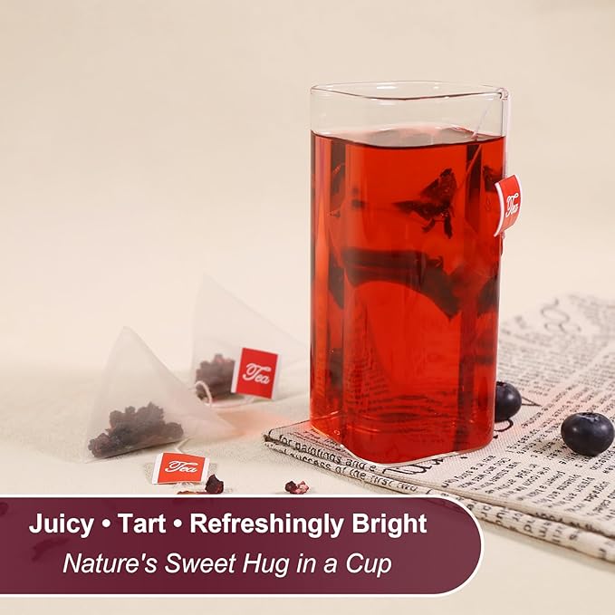 TEARELAE - Blueberry Tea, 40 Count - Premium Blueberry Tea Bags with Hibiscus, Mint & Raisins - Refreshing Taste - Non-GMO - Caffeine-Free - Bloomnest