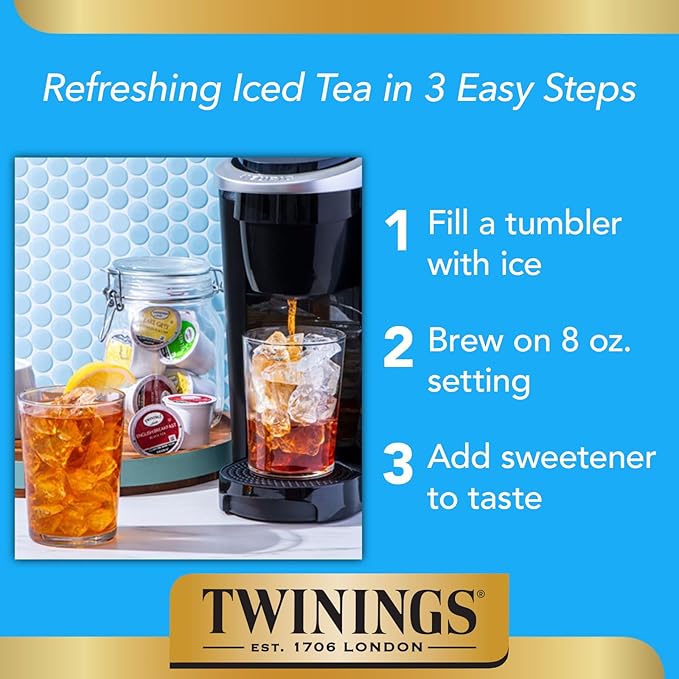 Twinings Green Tea K-Cup Pods for Keurig, 24 Count (Pack of 1), Smooth Flavour, Enticing Aroma, Caffeinated, Enjoy Hot or Iced - Bloomnest
