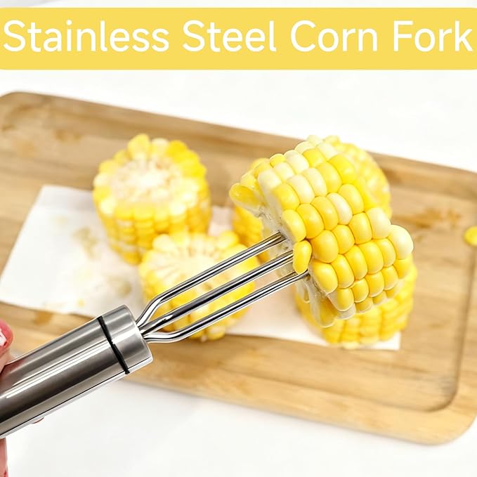 3 Pcs Corn Tool Set – Upgraded Corn Peeler for Corn on the Cob,Corn Holder, Corn Cob Stripper Tool,Multi-Use Corn Cob Stripper Tool for Home Kitchen, Outdoor Barbecues & Camping - Bloomnest